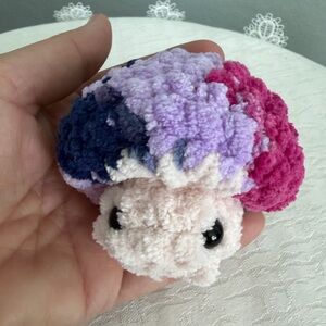 Large Unicorn Plush Crochet Popping Mushroom Safety